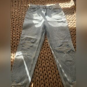 YMI Light Blue Distressed Boyfriend Jeans